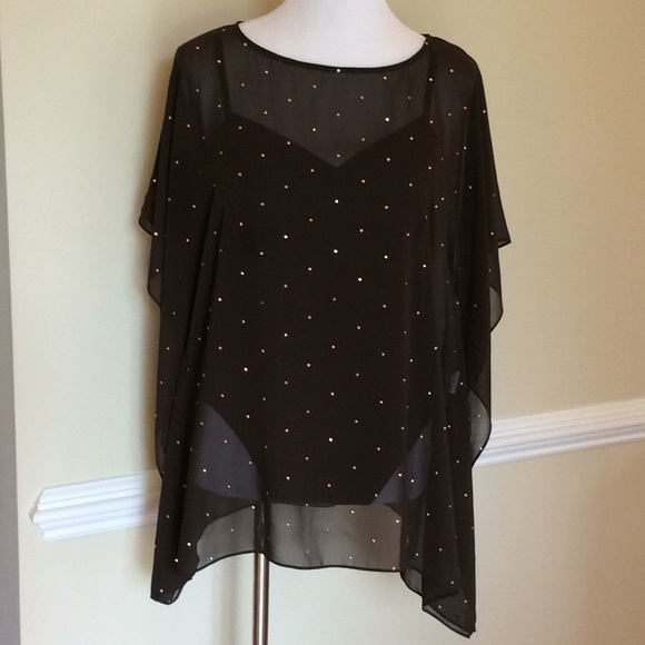 MICHAEL Michael Kors Tops - Michael Kors ⭐️ chocalate brown sheer poncho